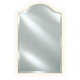 Afina RM-720-LED Radiance 20" W x 35" H Frameless Scallop Top Bevel Wall Mirror with LED Backlighting