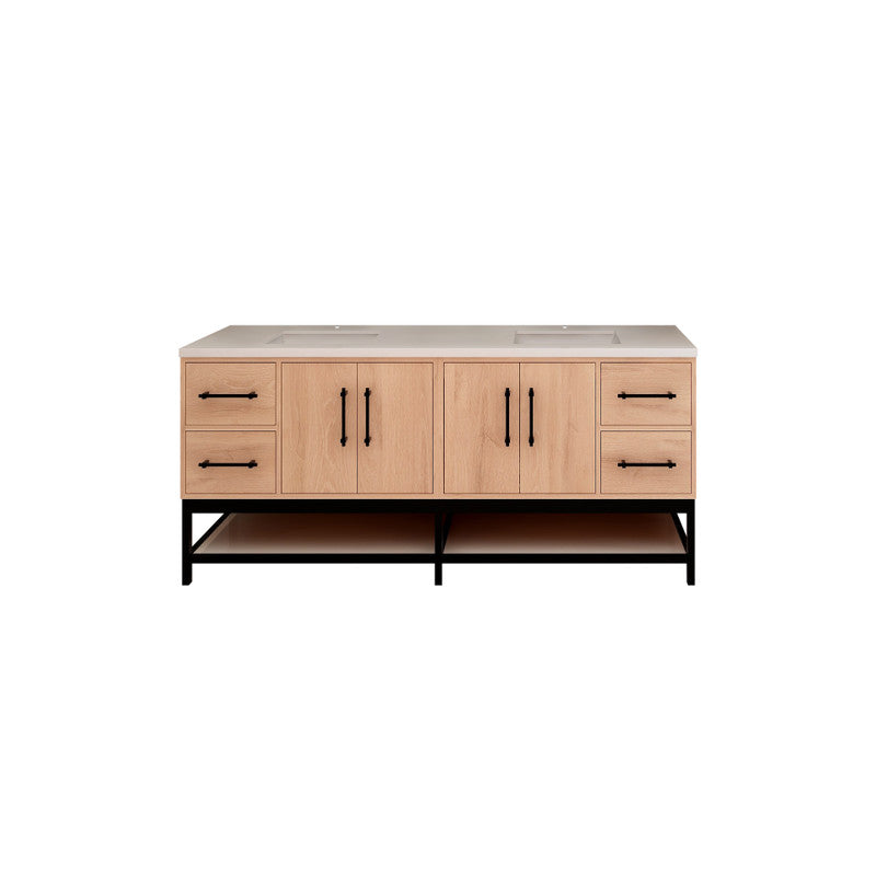 Moreno Bath VICTORIA-FM Victoria Freestanding Open Shelf Bathroom Vanity 24" - 84"