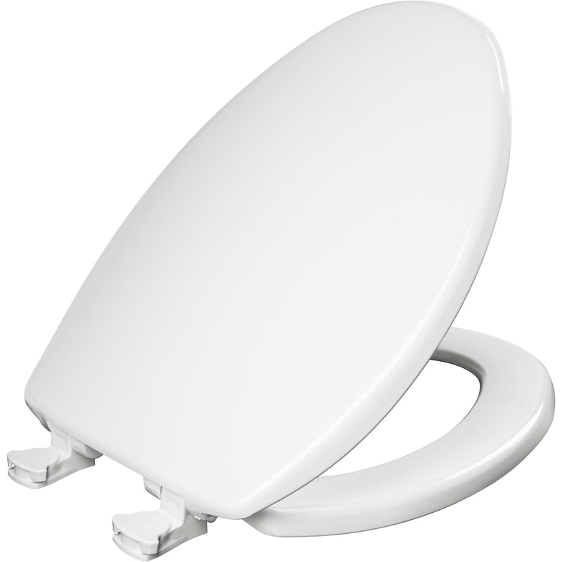Bemis Plastic Closed Front with Cover Toilet Seat in White Featuring Easy·Clean®