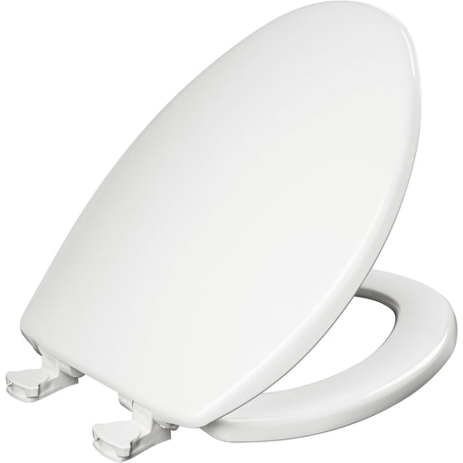 Bemis Plastic Closed Front with Cover Toilet Seat in White Featuring Easy·Clean®