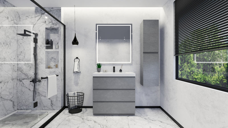 Moreno Bath FSANG36 Angeles 36" Freestanding Bathroom Vanity Set with Reinforced Acrylic Sink - view 15