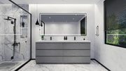Moreno Bath FSANG84D Angeles 84" Freestanding Bathroom Vanity Set with Double Reinforced Acrylic Sinks - view 15