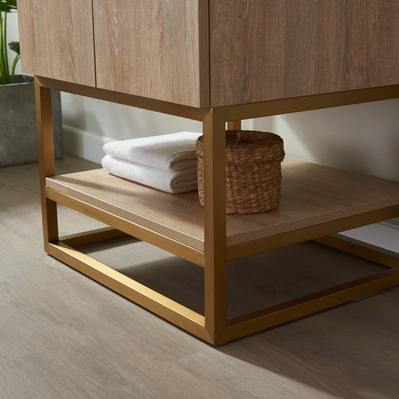 Vinnova 789024-NO-GW Alistair 24" Single Vanity in North American Oak