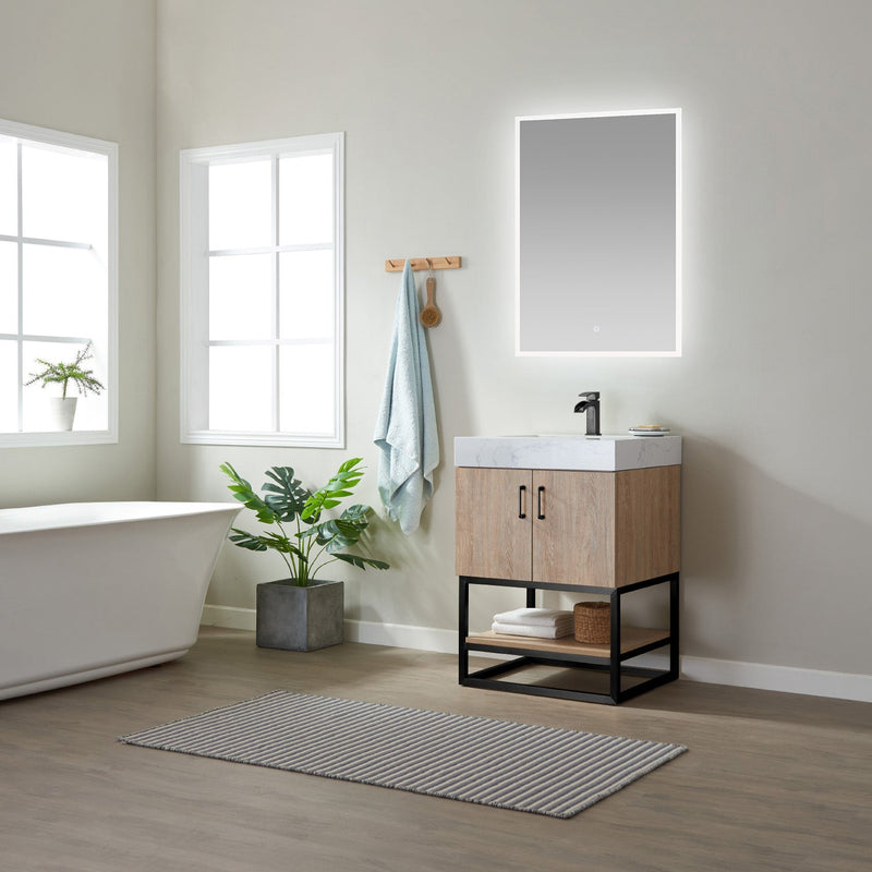 Vinnova 789024B-NO-GW Alistair 24B" Single Vanity in North American Oak