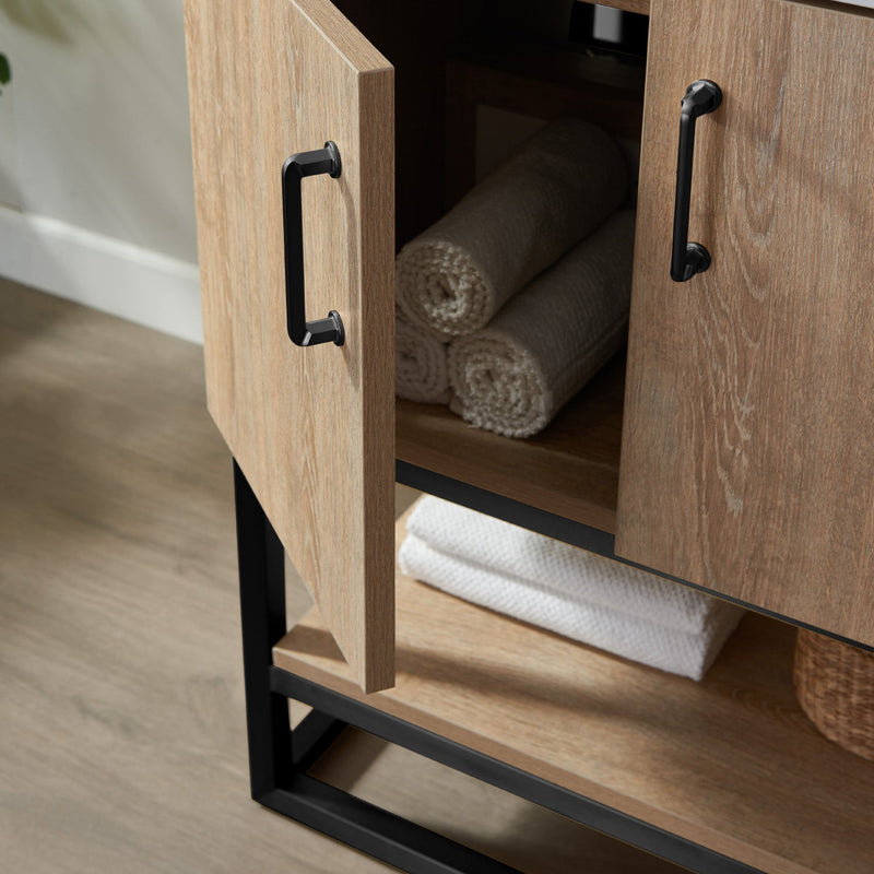 Vinnova 789024B-NO-GW Alistair 24B" Single Vanity in North American Oak