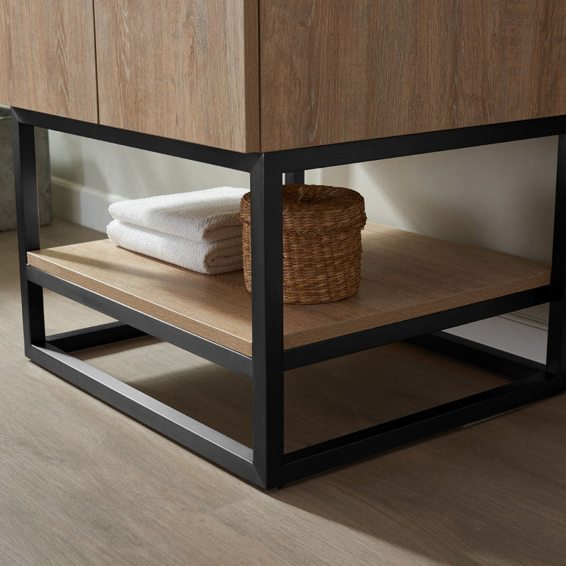 Vinnova 789024B-NO-GW Alistair 24B" Single Vanity in North American Oak