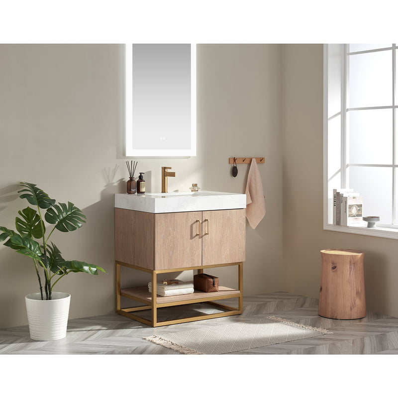 Vinnova 789030-NO-GW-NM Alistair 30" Single Vanity in North American Oak