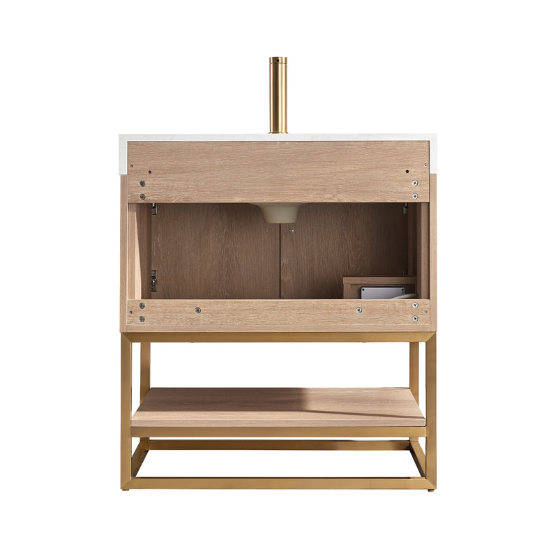 Vinnova 789030-NO-GW-NM Alistair 30" Single Vanity in North American Oak