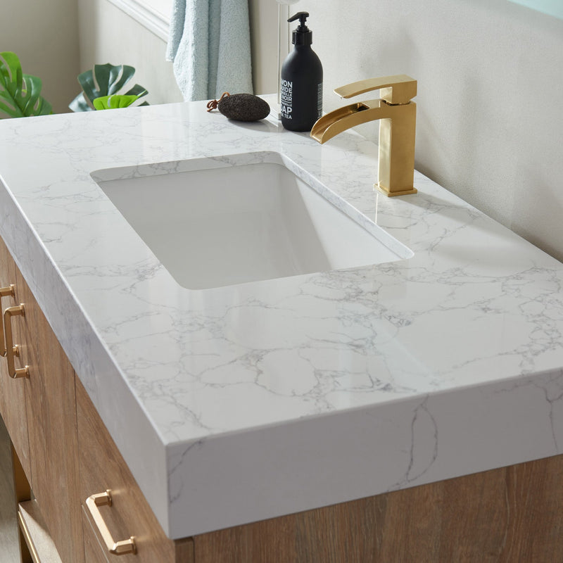 Vinnova 789042-NO-GW Alistair 42" Single Vanity in North American Oak
