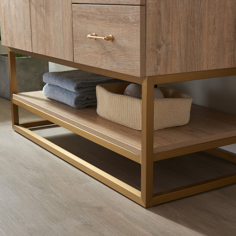 Vinnova 789042-NO-GW Alistair 42" Single Vanity in North American Oak