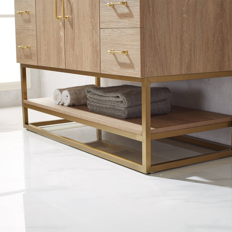 Vinnova 789048-NO-GW Alistair 48" Single Vanity in North American Oak