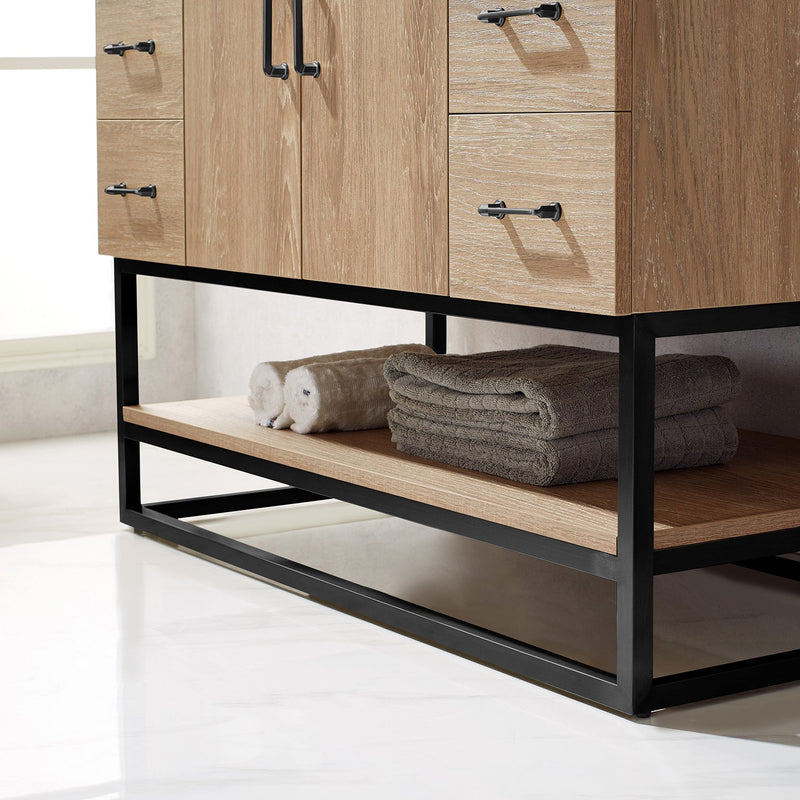 Vinnova 789048B-NO-GW Alistair 48B" Single Vanity in North American Oak