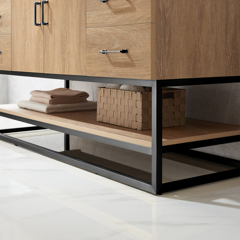 Vinnova 789060BS-NO-GW Alistair 60BS" Single Vanity in North American Oak
