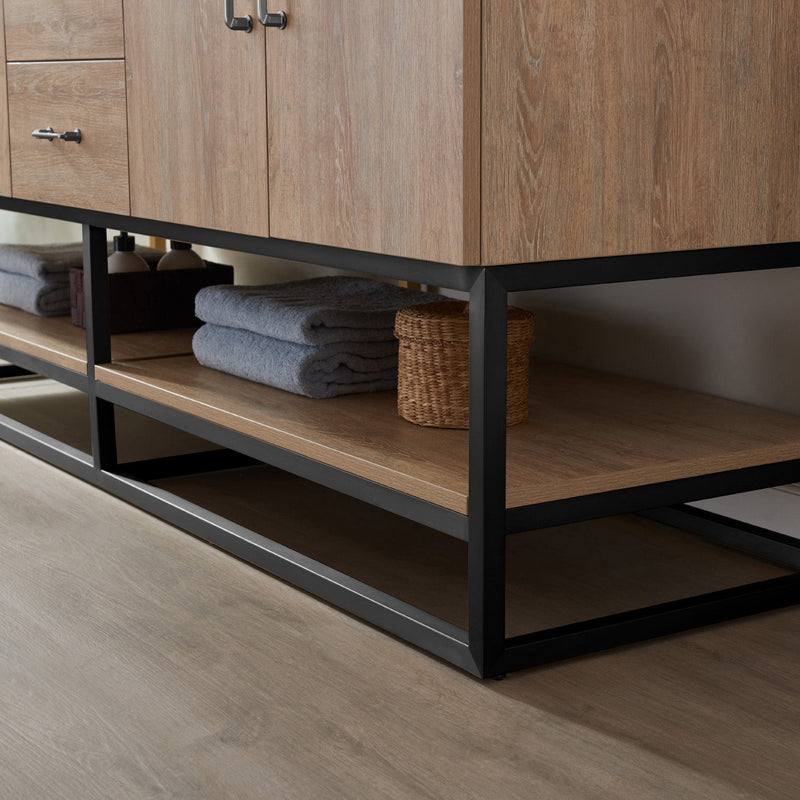 Vinnova 789072B-NO-GW Alistair 72B" Double Vanity in North American Oak