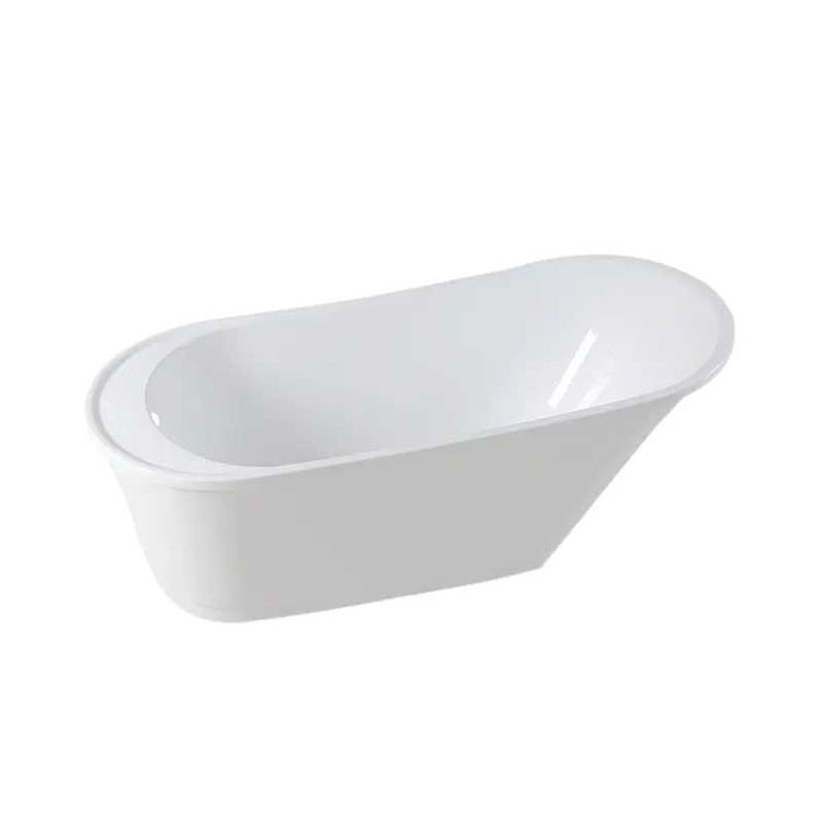 Trone B6630 Bella 66" x 30" Freestanding Acrylic Soaking Bathtub - White - view 8