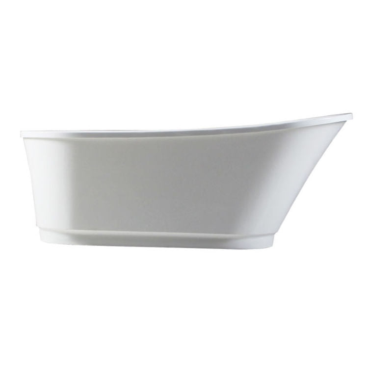 Trone B6630 Bella 66" x 30" Freestanding Acrylic Soaking Bathtub - White - view 7