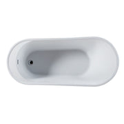 Trone B6630 Bella 66" x 30" Freestanding Acrylic Soaking Bathtub - White - view 6