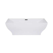 Trone R6632 Roshelle 66" x 32" Freestanding Acrylic Soaking Bathtub - White - view 9