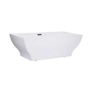Trone R6632 Roshelle 66" x 32" Freestanding Acrylic Soaking Bathtub - White - view 5