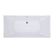 Trone R6632 Roshelle 66" x 32" Freestanding Acrylic Soaking Bathtub - White - view 8
