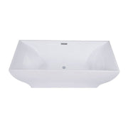 Trone R6632 Roshelle 66" x 32" Freestanding Acrylic Soaking Bathtub - White - view 7