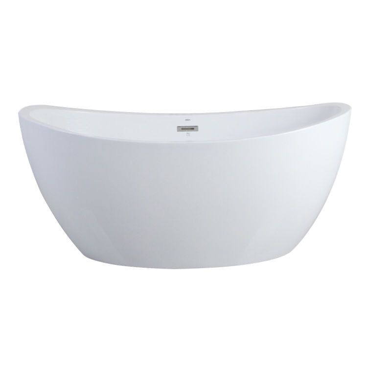 Trone C5932 Cloe 59" x 32" Freestanding Acrylic Soaking Bathtub - White - view 6