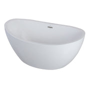 Trone C5932 Cloe 59" x 32" Freestanding Acrylic Soaking Bathtub - White - view 4
