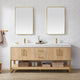 Vinnova 796072-WO-GW Kolkata 72" Double Sink Bath Vanity in Weathered Oak