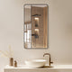Vinnova 803225-MIR-BB Mutriku 24" W x 45" H Rectangle Aluminum Framed Wall Mount Bathroom Vanity Mirror in Brushed Black