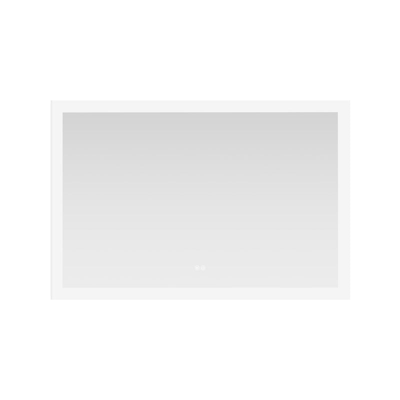 Vinnova 803748R-LED-AC Beijing 48" W x 32" H Rectangular Acrylic Frameless LED Wall Mount Bathroom Vanity Mirror