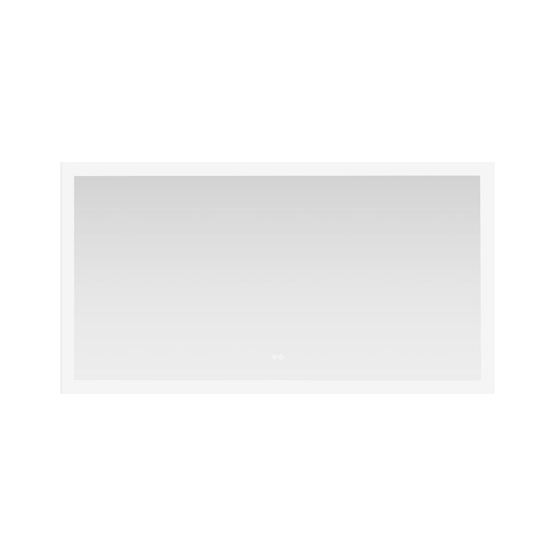 Vinnova 803760R-LED-AC Beijing 60" W x 32" H Rectangular Acrylic Frameless LED Wall Mount Bathroom Vanity Mirror