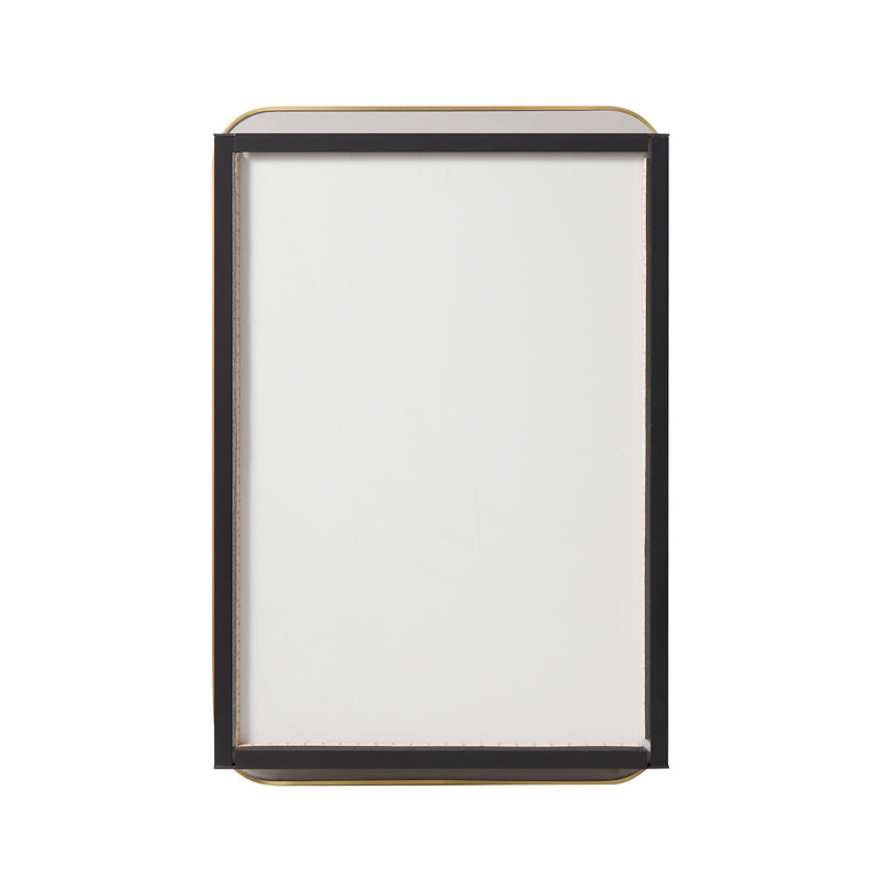 Vinnova 804216-MCB-BG Talayuela 16"W x 24"H Rectangular Aluminum Framed Medicine Cabinet in Brushed Gold