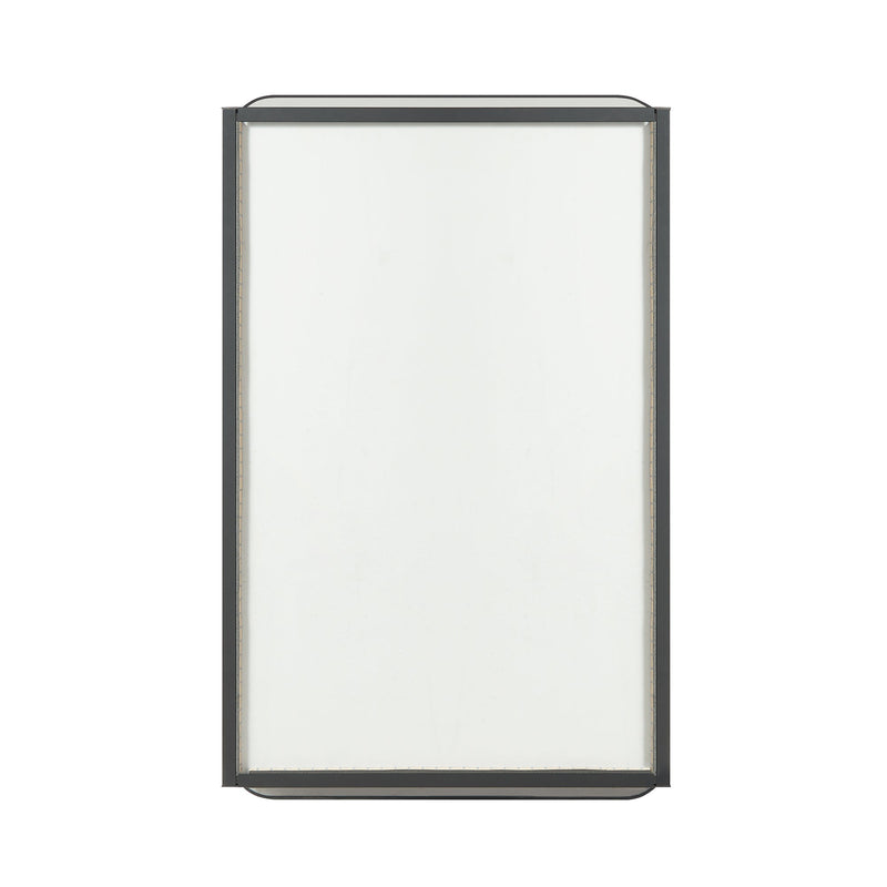 Vinnova 804220-MCB-BB Talayuela 20"W x 32"H Rectangular Aluminum Framed Medicine Cabinet in Brushed Black