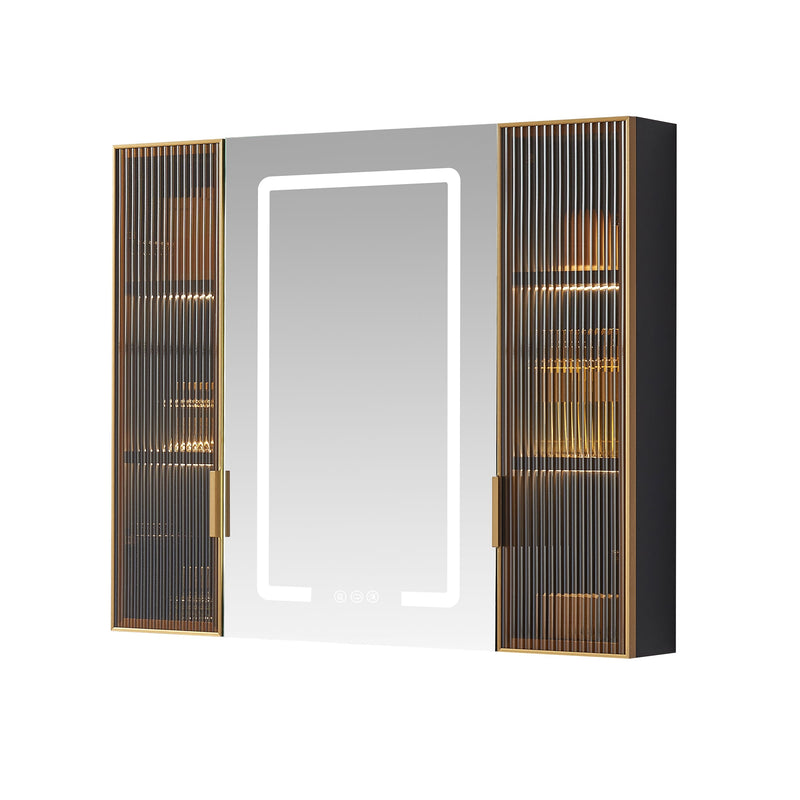 Vinnova 804536-MCB-LED Cervia 35" W x 29.5" H Rectangular Medicine Cabinet with Aluminum Frameless LED Mirror