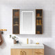 Vinnova 804536-MCB-LED Cervia 35" W x 29.5" H Rectangular Medicine Cabinet with Aluminum Frameless LED Mirror