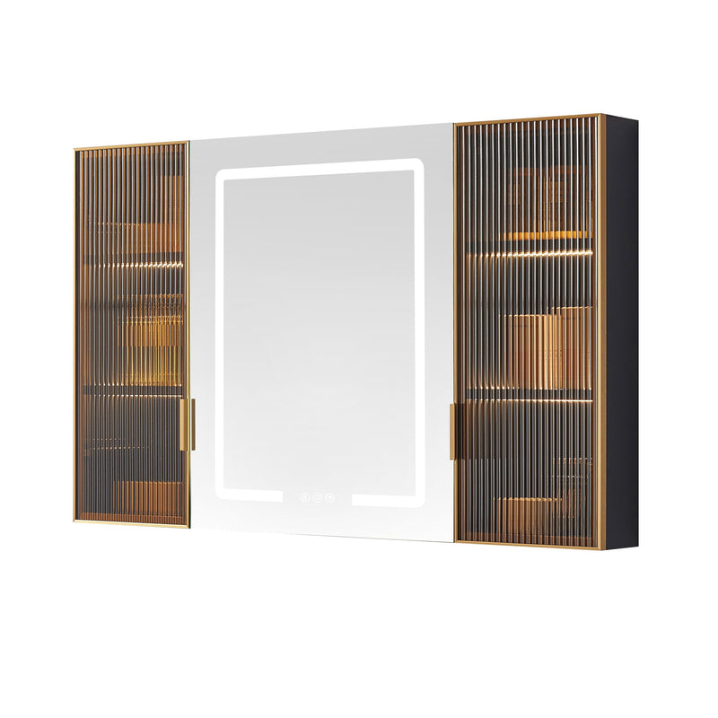 Vinnova 804548-MCB-LED Cervia 47.2" W x 29.5" H Rectangular Medicine Cabinet with Aluminum Frameless LED Mirror