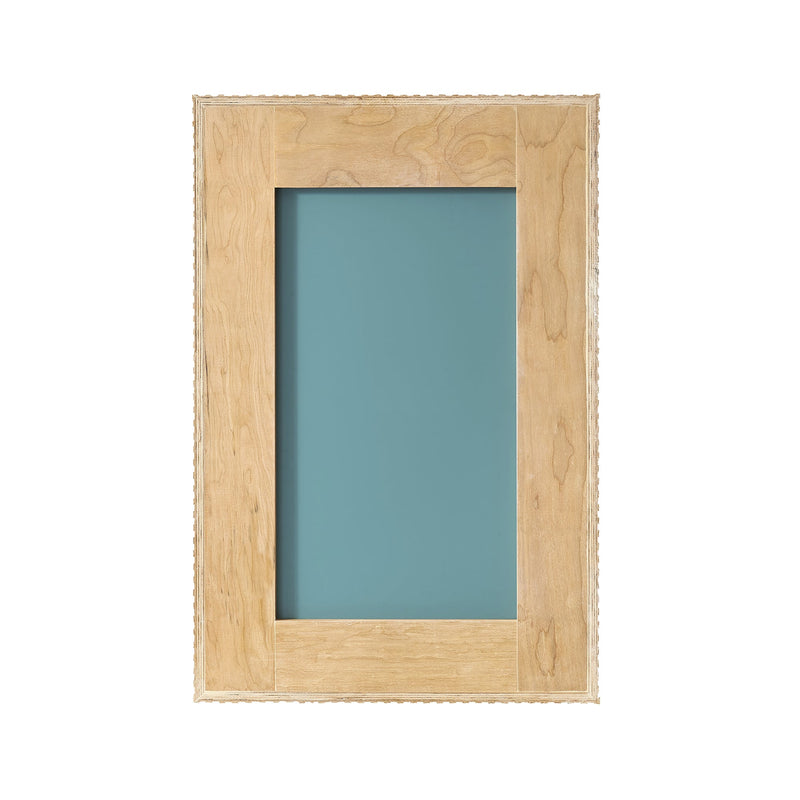Vinnova 804724-MIR-WA Osaka 24" W x 35.8" H Rectangle Wood Framed Wall Mount Bathroom Vanity Art Mirror in Washed Ash Grey