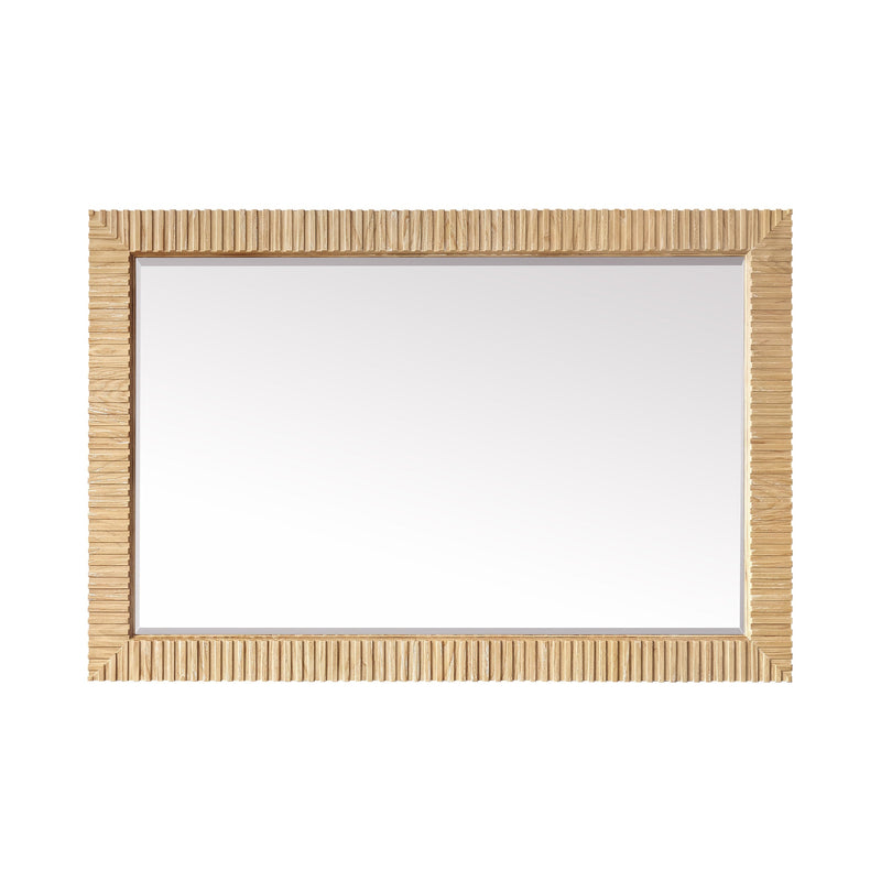 Vinnova 804748-MIR-WA Osaka 48" W x 31.9" H Rectangle Wood Framed Wall Mount Bathroom Vanity Art Mirror in Washed Ash Grey