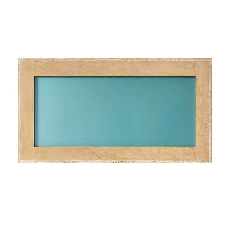Vinnova 804760-MIR-WA Osaka 60" W x 31.9" H Rectangle Wood Framed Wall Mount Bathroom Vanity Art Mirror in Washed Ash Grey