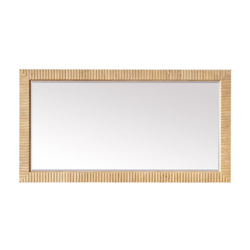 Vinnova 804760-MIR-WA Osaka 60" W x 31.9" H Rectangle Wood Framed Wall Mount Bathroom Vanity Art Mirror in Washed Ash Grey