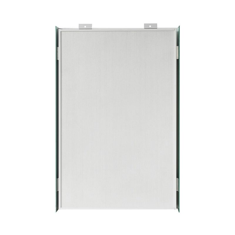 Vinnova 804818-MCB-WA Bangalore 18.5" W x 28" H Rectangular Wood Framed Medicine Cabinet in Washed Ash Grey