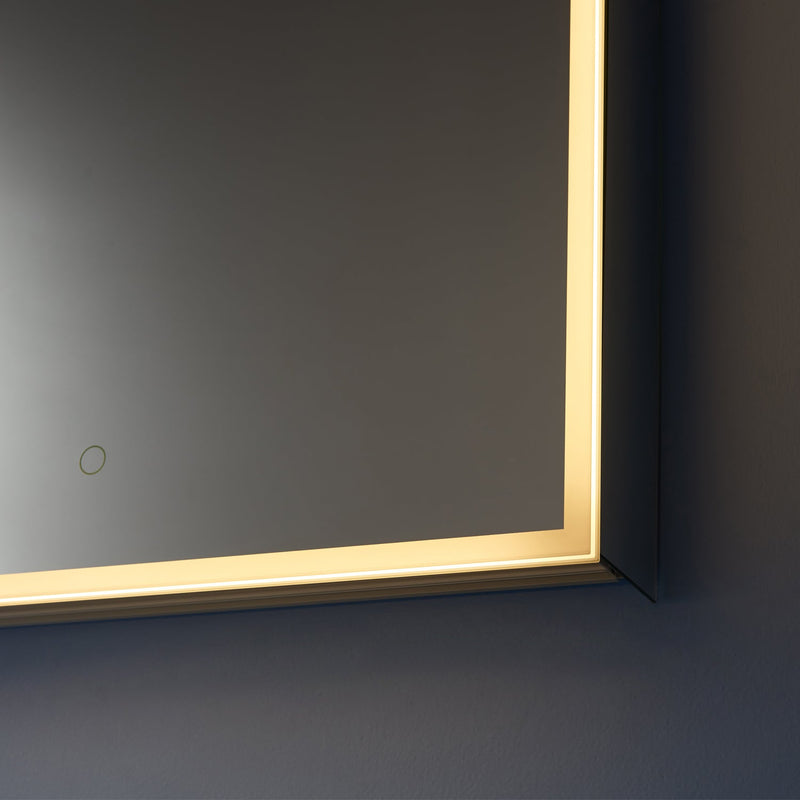 Vinnova 810024-LED-MC Perma 24" Rectangle Frameless Lighted Medicine Cabinet Wall Mounted Mirror