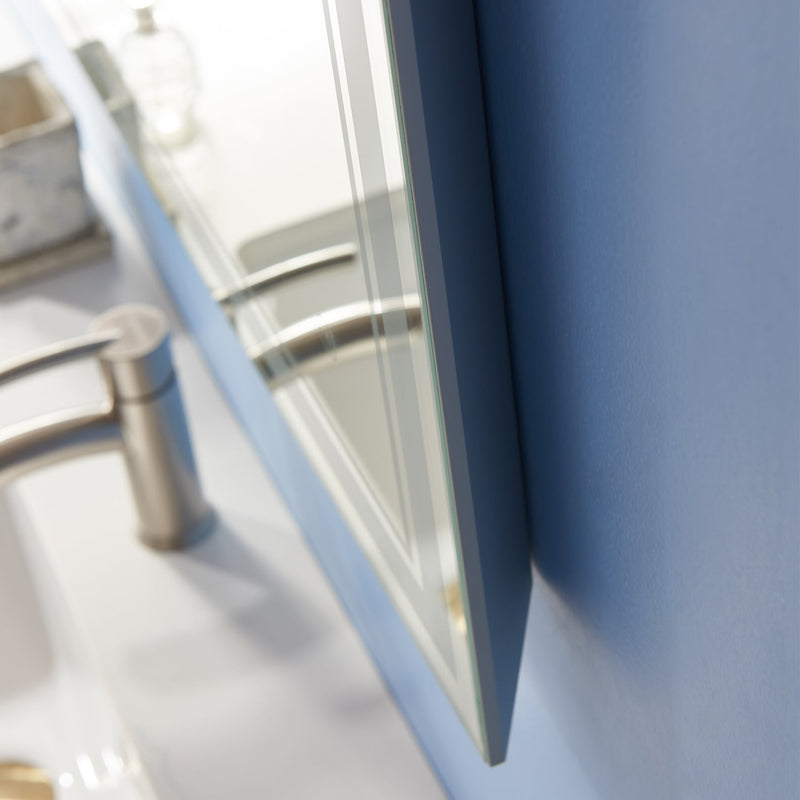 Vinnova 811036R-LED-NF Varese Rectangle LED Lighted Accent Bathroom/Vanity Wall Mirror