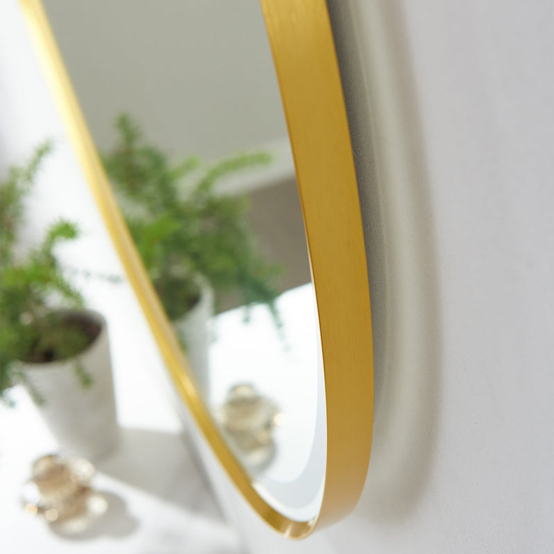 Vinnova 815032C-LED-BF Campobasso 32" Round LED Lighted Accent Bathroom/Vanity Wall Mirror
