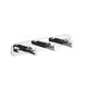 Kube Bath 8154-3 Aqua Rondo Robe Hook with 3 Hooks, Chrome