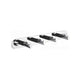Kube Bath 8154-4 Aqua Rondo Robe Hook with 4 Hooks, Chrome