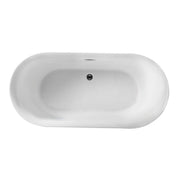 Trone F5930 Flora 59" x 30" Freestanding Acrylic Soaking Bathtub - White - view 7