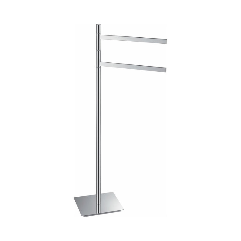 Kube Bath 8209 Aqua Chiaro Free Standing Towel Rack, Chrome