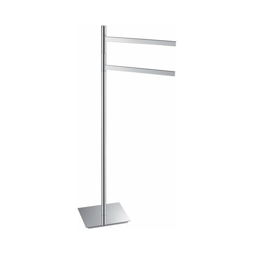 Kube Bath 8209 Aqua Chiaro Free Standing Towel Rack, Chrome