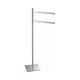 Kube Bath 8209 Aqua Chiaro Free Standing Towel Rack, Chrome